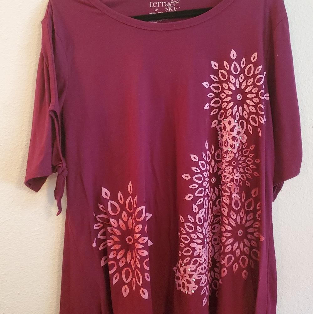 Purple t shirt